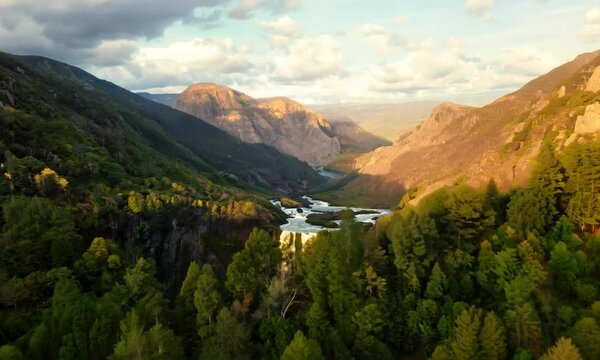 Drone Footage of Beautiful Nature Landscape from Geres Park in Portugal