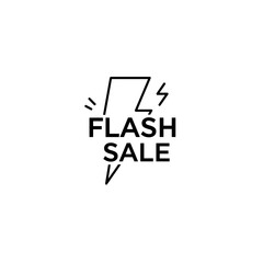 Obraz premium Flash Sale Promotion Icon in Minimalist Style 