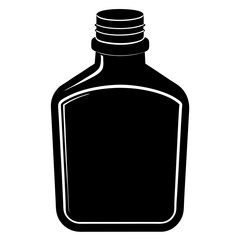 Mouthwash Silhouette Black Vector