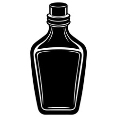 Mouthwash Silhouette Black Vector