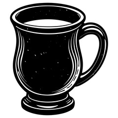 Mug Silhouette Black Vector