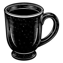 Mug Silhouette Black Vector