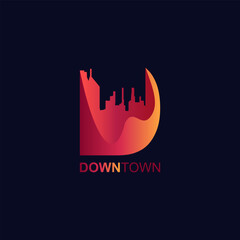Downtown Cityscape Logo