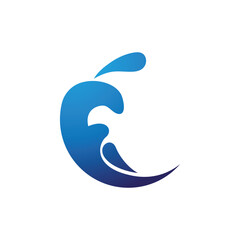 Dynamic Water Wave Logo