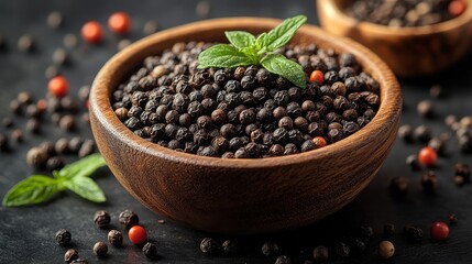 black pepper in a bowl