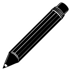 Pencil Silhouette Black Vector