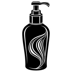 Shampoo Silhouette Black Vector