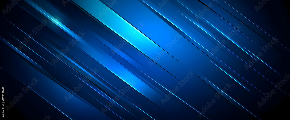 Poster a dynamic blue abstract background featuring sleek lines and gradients, perfect for tech and creativ