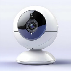 A sleek, modern webcam designed for high-quality video streaming and conferencing, featuring a stylish spherical design.
