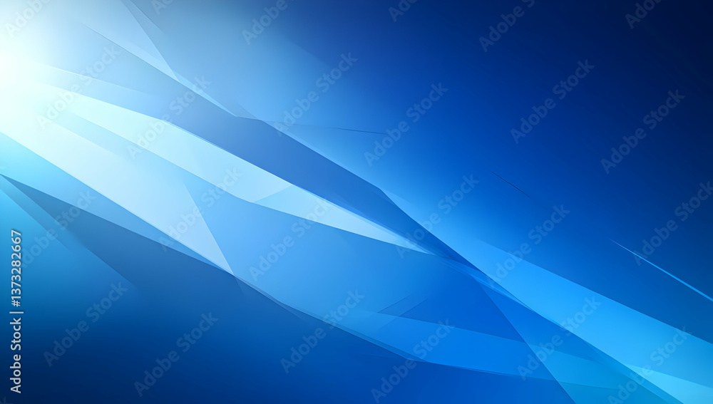 Poster a vibrant blue abstract background with dynamic curves and lines, perfect for use in design and digi