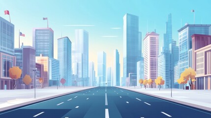 Fototapeta premium City background, clean background 