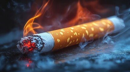 cigarette isolated,cartoon illustration style