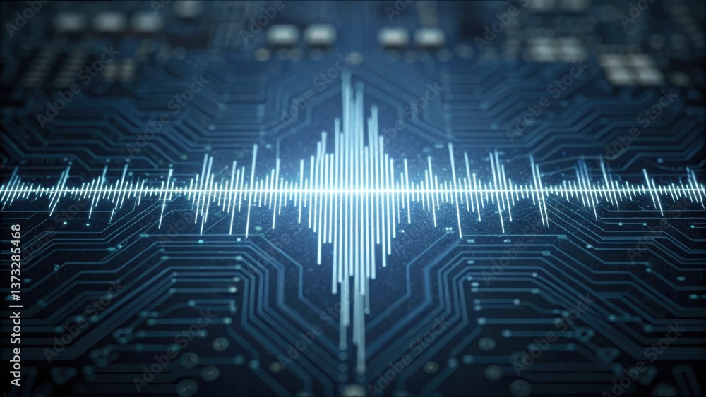 Poster Digital Waveform Morphing into Circuit Patterns in High Resolution