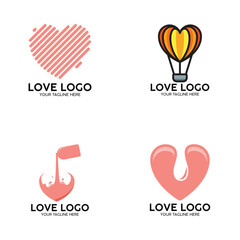 Four Love Logo Designs