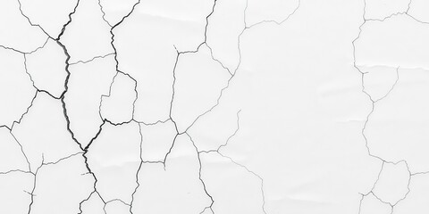 Obraz premium Aged Paper Texture with Intricate Cracks