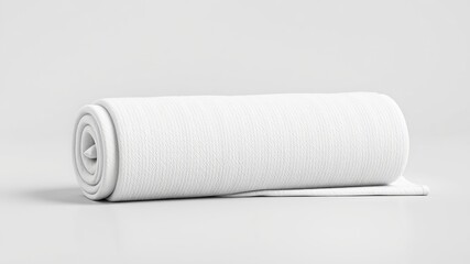 Obraz premium Elegant Rolled Bath Towel Mockup with Design Space