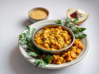 Moong Dal Lentils, Healthy Dish, Culinary Image, Blank Space