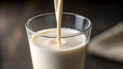 Plant Based Protein Sources creamy plant based protein source is poured into glass