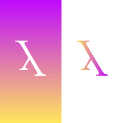 Gradient Letter X (1)