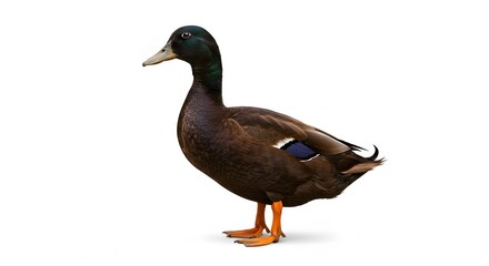 duck on white background