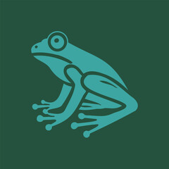 green frog on a leaf