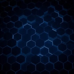Blue Hexagon Abstract Background
