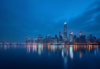 Obraz premium Cityscape bangkok night view