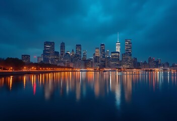 Fototapeta premium Cityscape bangkok night view