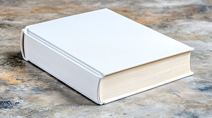 Fototapeta premium Minimalist Red Book Cover Isolated on Transparent Background