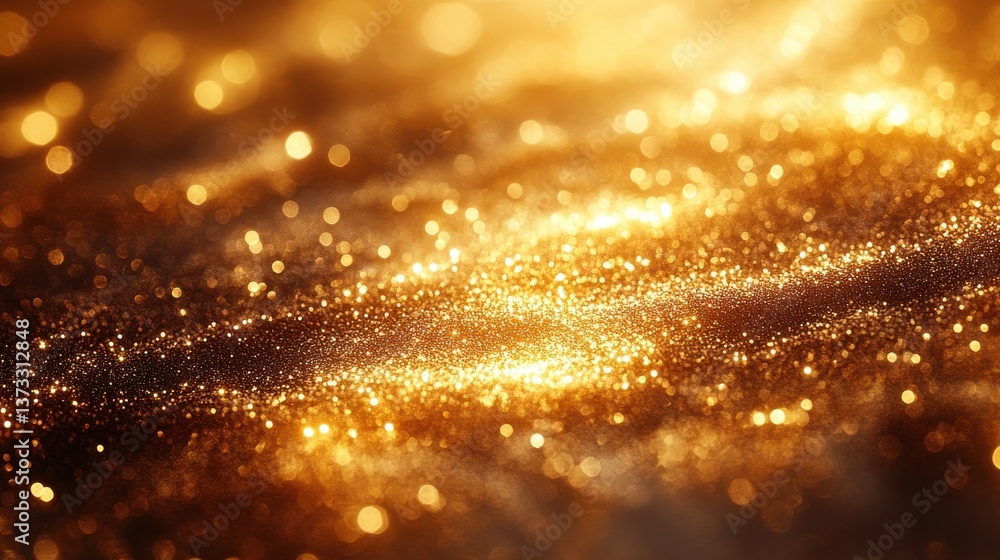 Poster gradient grainy gold aura abstract blurry golden plain background with retro noise texture