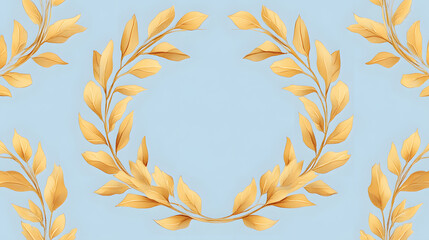 wreath, laurel, gold, leaf, frame, vector, decoration, illustration, award, branch, nature, symbol, design, floral, flower, autumn, pattern, yellow, wheat, golden, tree, art, leaves, crown, vintage