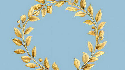 wreath, laurel, gold, leaf, frame, vector, decoration, illustration, award, branch, nature, symbol, design, floral, flower, autumn, pattern, yellow, wheat, golden, tree, art, leaves, crown, vintage