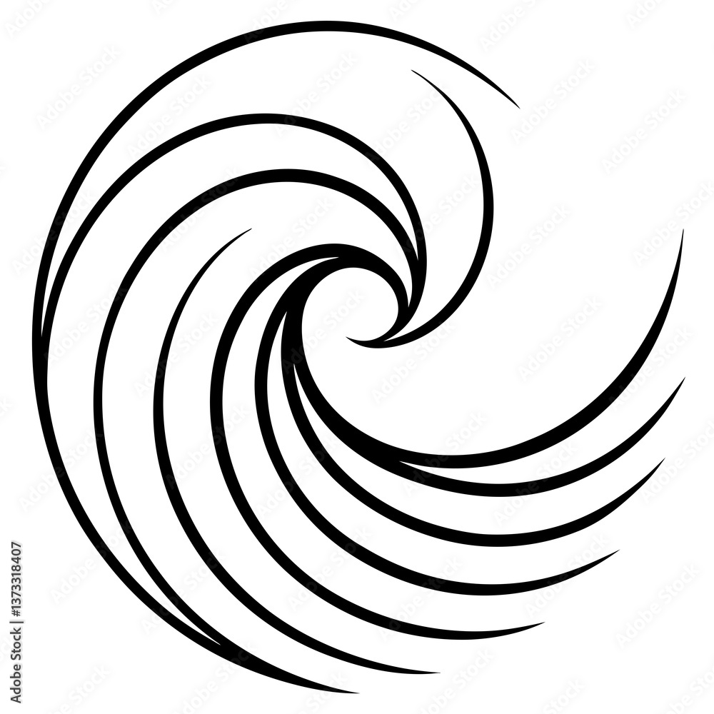Poster vector data visualization dynamic wave pattern