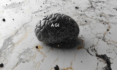 A brain is shown with the letters AGI on it