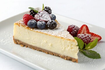 cheesecake with berries