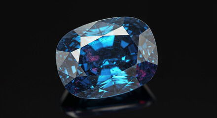 Iridescent Gemstone Reflecting Light - Blue, Pink, Purple Hues