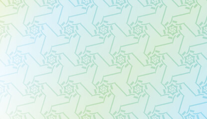 Modern pattern with curved line. Triangles, line, geometric elements. Vector illustration. Design for flyer, wallpaper, presentation, paper. Gradient color