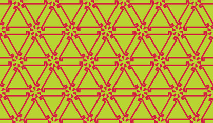 Fototapeta premium Original interior background in triangles style. Curved line. Vector illustration. For modern interior design, fashion print.