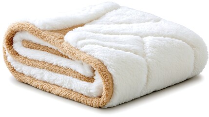 Cozy Folded Weighted Fleece Blanket Showcasing Thickness and Softness
