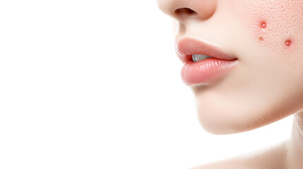 Obraz premium Managing acne breakouts skincare tips for clear skin home photography studio beauty