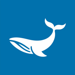 vector illustration of a whale