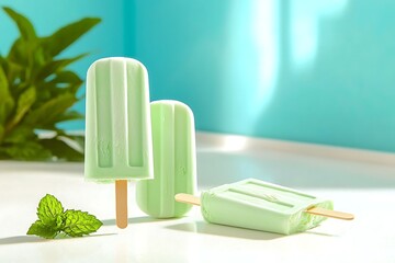 Mint Ice Pops Sunny Day