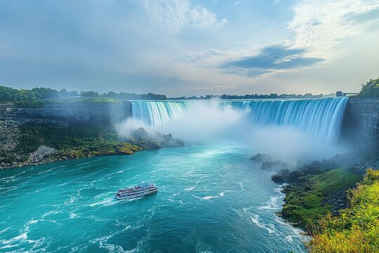 Niagara Falls represents a common heritage and global importance symbolizing collaboration and joint efforts of United States and Canada to preserve and showcase this valuable natural wonder