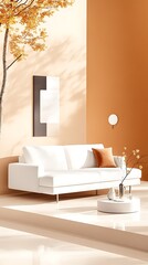 Modern Autumn Living Room