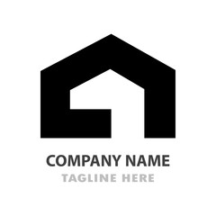 Modern Home-Shaped Logo
