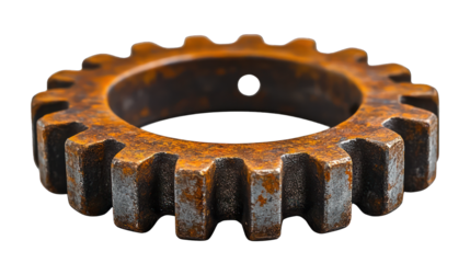 Gear cogwheel on a white background