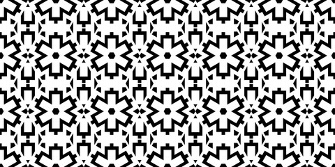 Seamless Transparent Monochrome Art Deco Style Geometric Pattern Wallpaper