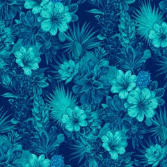 seamless pattern with flowers