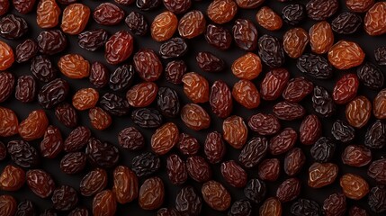 Obraz premium Assorted raisins in a vibrant display