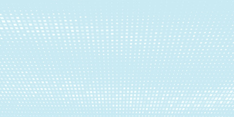 Dot white blue wave pattern screen gradient bright texture background. Abstract technology big data digital background. vector illustration